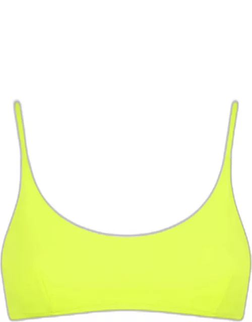 MC2 Saint Barth Woman Fluo Yellow Bralette Swimsuit