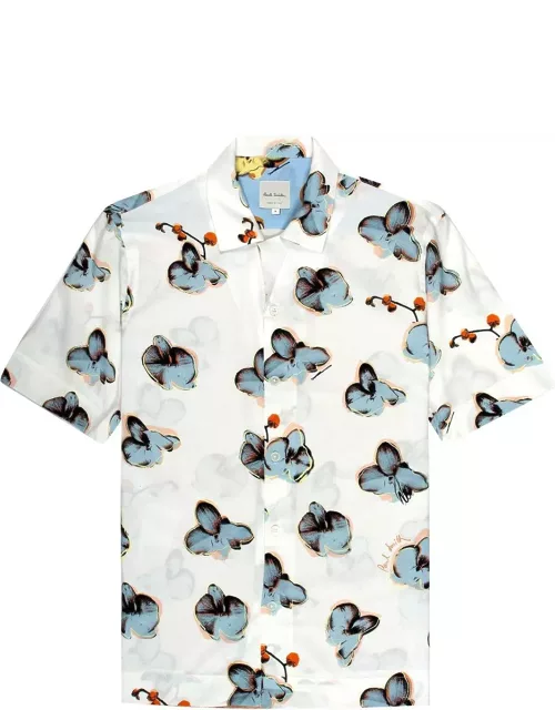 Paul Smith Orchid Printed Short-sleeved Shirt