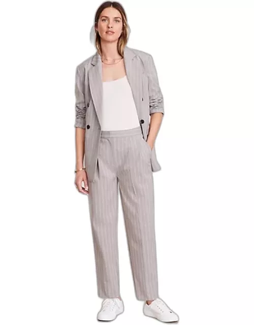 Loft LOFT Versa Seasonless Stretch Double Pleat Taper Pant in Stripe