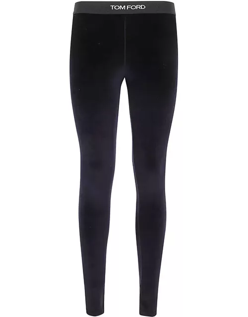 Tom Ford Stretch Lustrous Velour Signature Legging