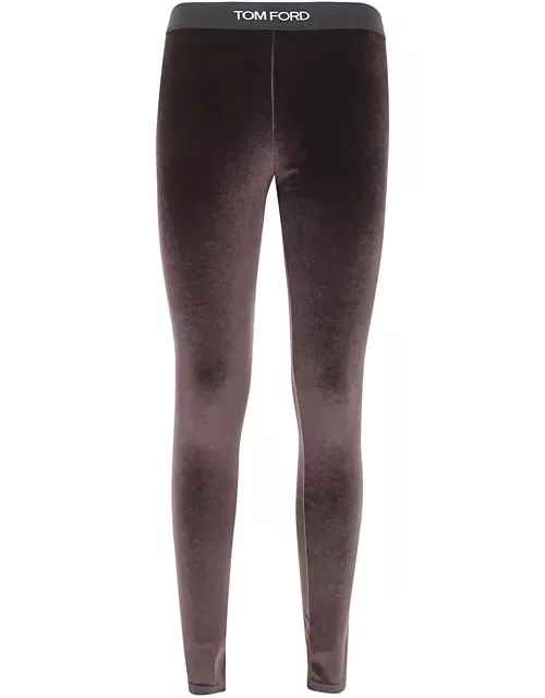 Tom Ford Stretch Lustrous Velour Signature Legging