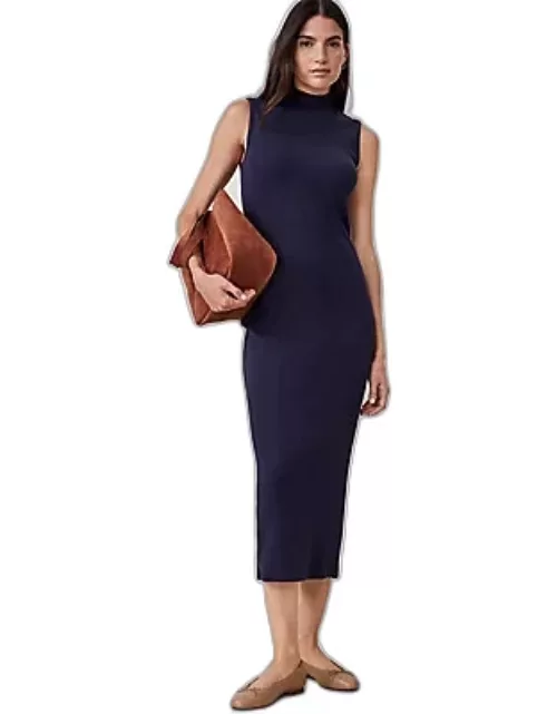 Ann Taylor Petite Weekend Turtleneck Sleeveless Maxi Dres