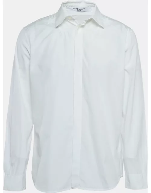 Givenchy White Star Embroidered Cotton Shirt