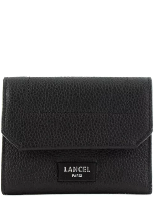 Lancel Black Grained Cowhide Wallet