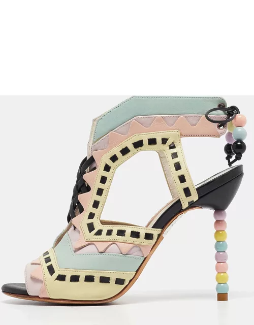 Sophia Webster Multicolor Leather Riko Lace Up Sandal