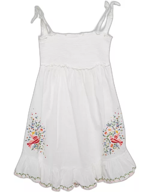 Zimmermann White Embroidered Cotton Dress (10 Yrs)