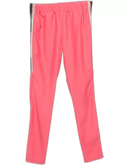 Gucci Neon Pink Logo Tape Detail Leggings (10 Yrs)