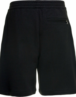 Alexander McQueen Black Jersey Shorts With Logo