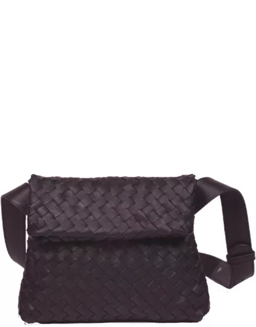 ALEO Bella Crossbody Woven Leather Bag - Plu