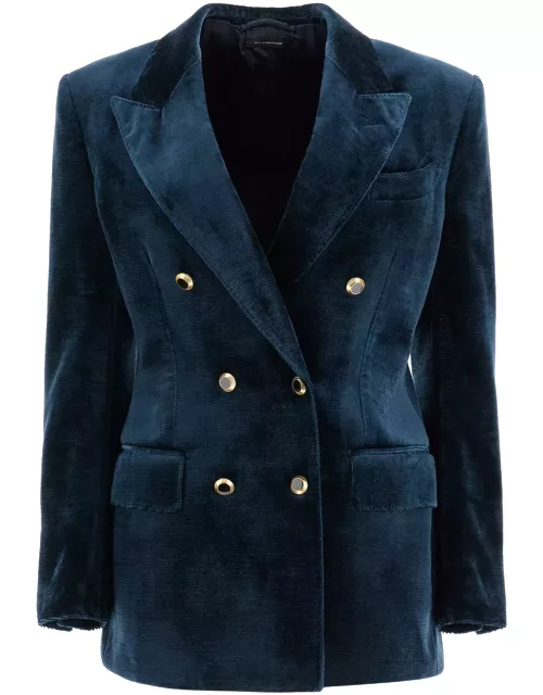 TOM FORD wallis velvet double-breasted jacket