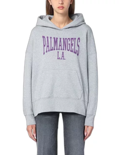 College hoodie melange grey/violet