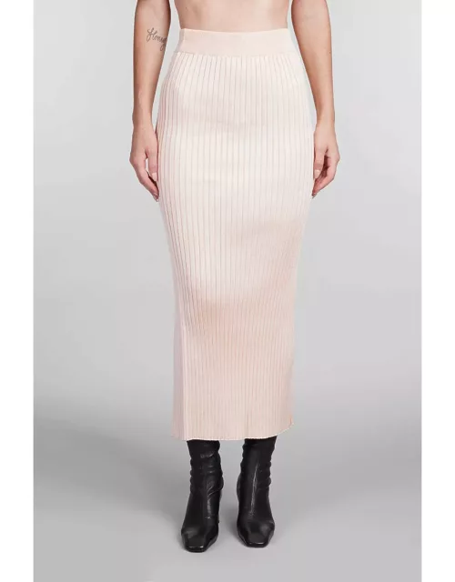 Jil Sander Skirt In Rose-pink Viscose