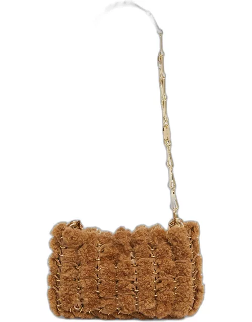 Sac a Main Disc Sheep Shearling Fur Shoulder Bag