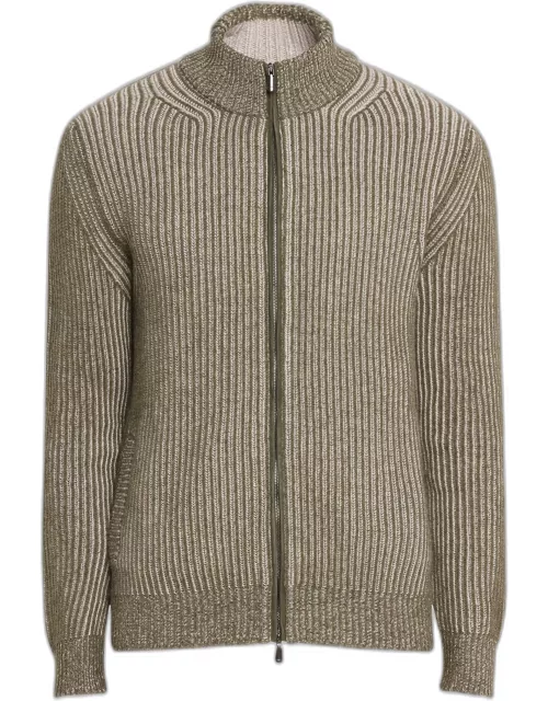 Men's Vanise Cashmere Full-Zip Sweater