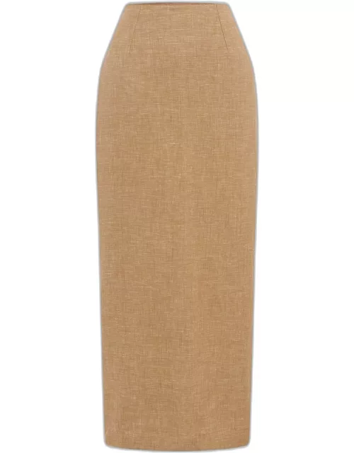 Nancy Linen Pencil Skirt