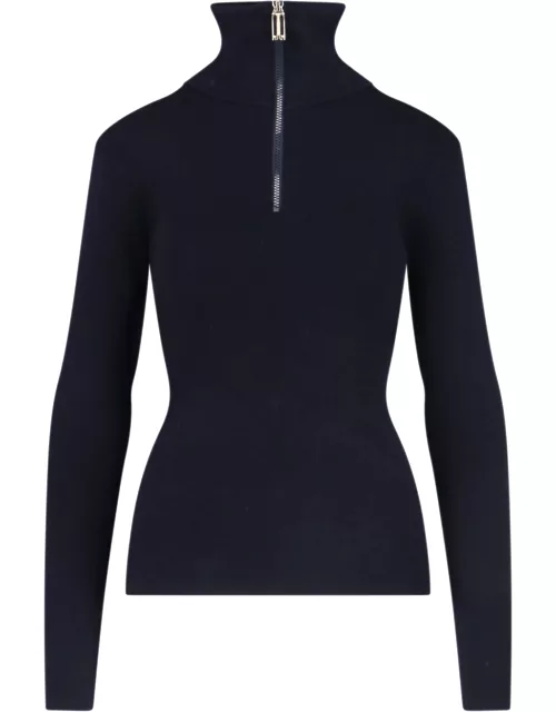 Victoria Beckham Zip Turtleneck Sweater