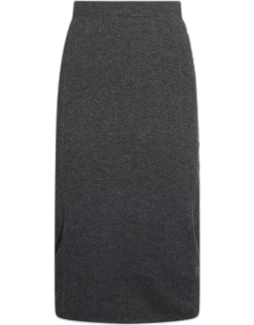 Fabiana Filippi Grey Wool Skirt