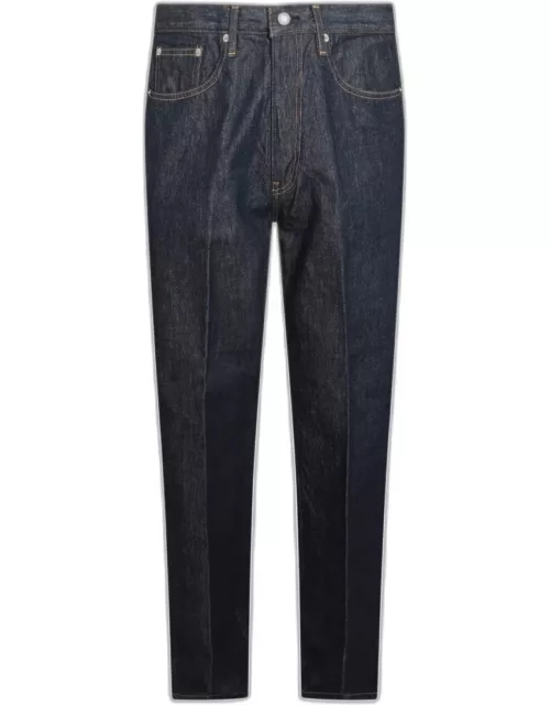 Auralee Indigo Blue Cotton Jean