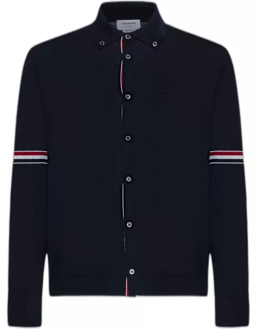 Thom Browne Tricolor Armband Wool Shirt