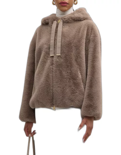 Giubbotto Faux Fur Bomber Jacket