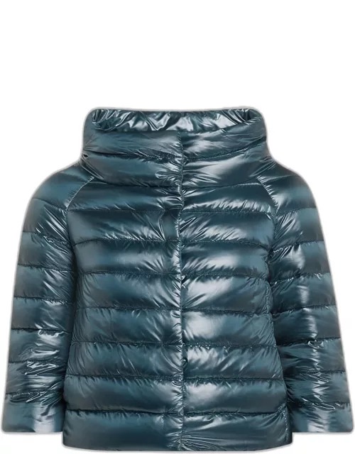 Iconico Piumino Sofia Water-Resistant Nylon Ultralight Puffer Jacket