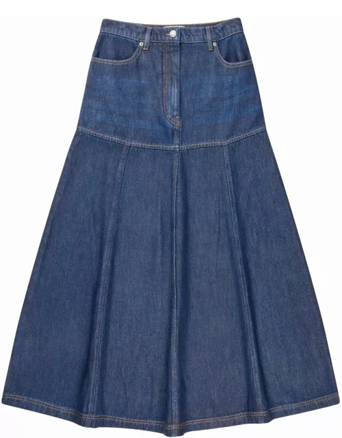 MUNTHE Tuxya Denim Skirt - Indigo