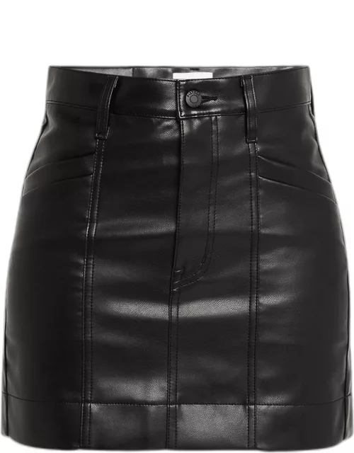 Tera Faux-Leather Mini Skirt