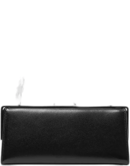 Gwyneth Frame Leather Top-Handle Bag