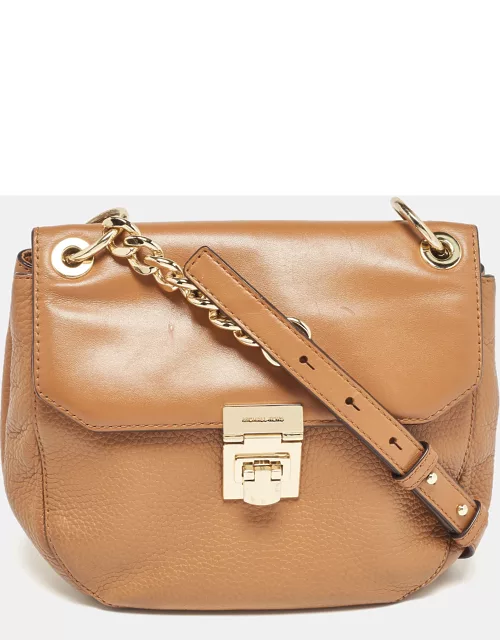 Michael Kors Brown Leather Cecelia Crossbody Bag