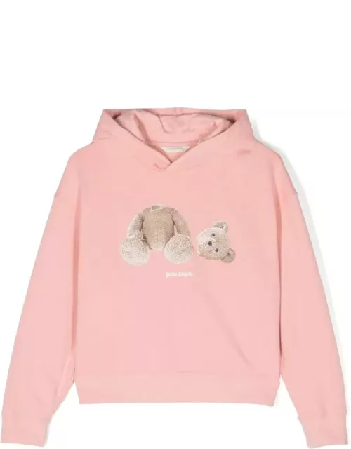 Palm Angels Pink Bear Hoodie