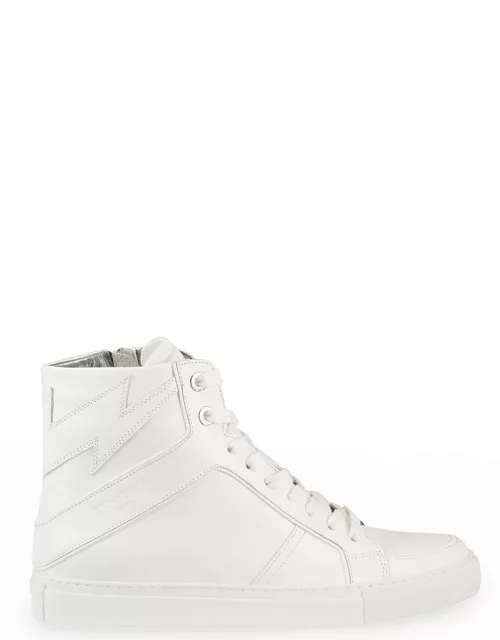 High Flash Leather High-Top Sneaker