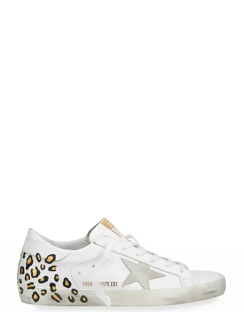Superstar Hand-Painted Leopard Leather Sneaker