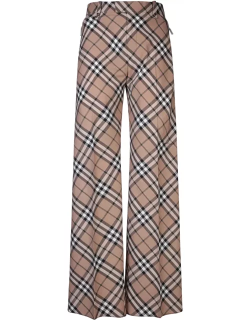 Burberry Beige Regular Check Trouser