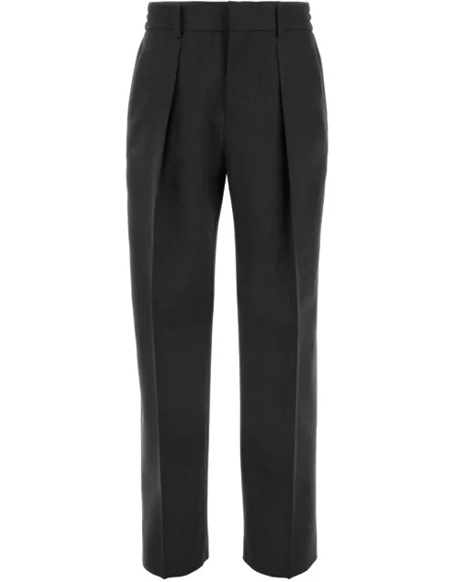 Burberry Dark Grey Wool Pant