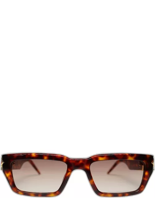 Men's Monogram Plaque Acetate Rectangle Sunglasse