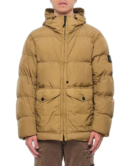 Stone Island Down Jacket Crinkle Reps R-ny Beige