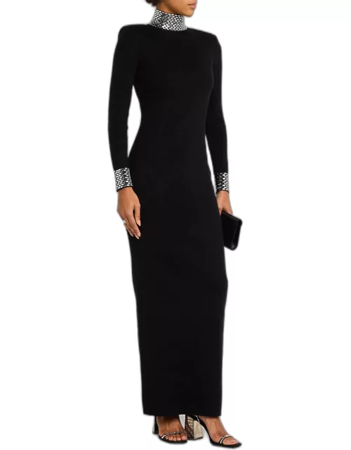 Monroe Embellished Cashmere-Blend Maxi Dres