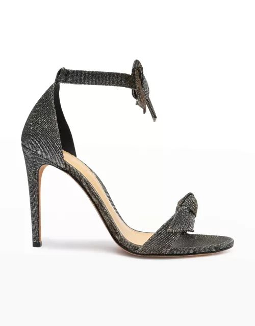 Clarita Bow Metallic Evening Sandal