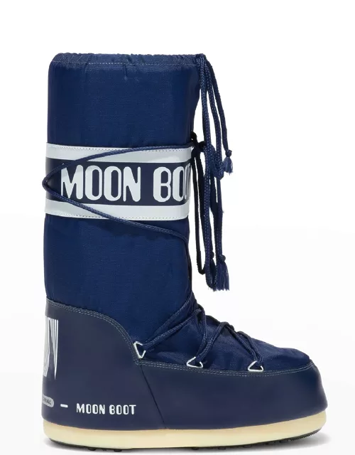 Nylon Lace-Up Snow Boot
