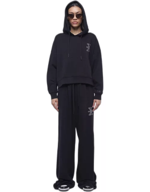 John Richmond Cropped Hooded Sweatshirt