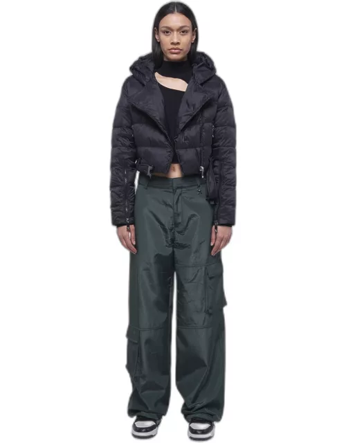 John Richmond Cropped Hooded Down Jacket