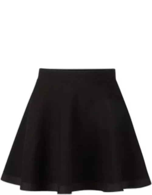 Wool Skater Mini Skirt