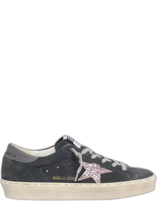 Hi Star Glitter Suede Platform Sneaker