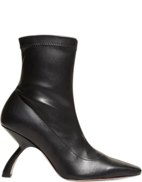 Merlin Vegan-Leather Zip Bootie