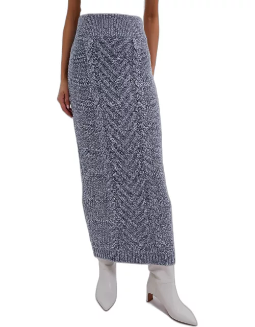 Grey Lynette Cable Skirt