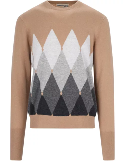 Ballantyne Diamond-Pattern Sweater