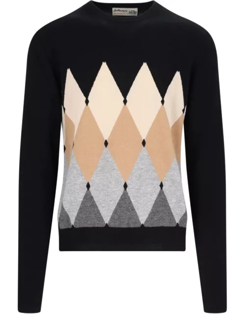 Ballantyne Diamond-Pattern Sweater