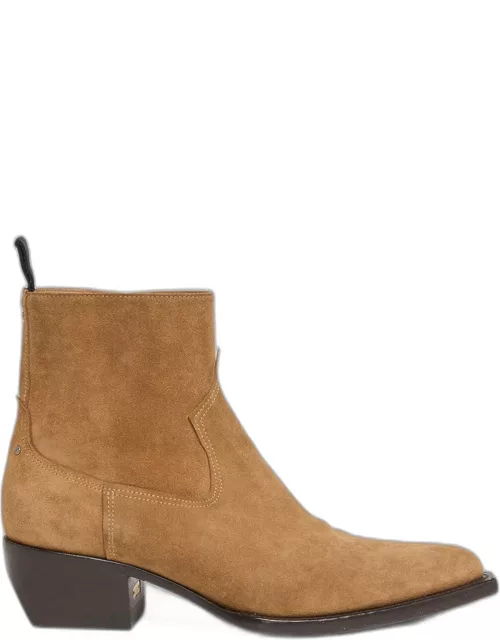 Men's Debbie Suede Side-Zip Ankle Boot