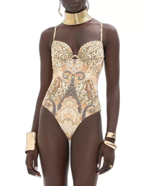 The Throne Room Continuous Wire Molded Bra One-Piece Swimsuit