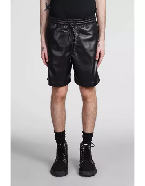 Nanushka Shorts In Black Polyester